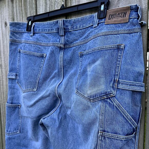 Duluth Trading‎ Co Carpenter Jeans Size 42x30 Heavy Duty Workwear Denim - Picture 3 of 6